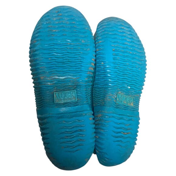 Muck Boots Boys Size 2 Hale Boot Black Teal Outdoor Waterproof Winter - Picture 5 of 6